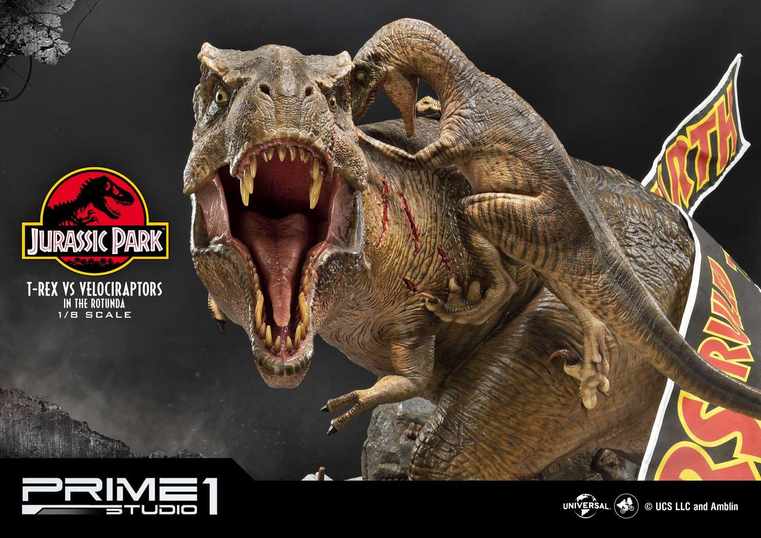 Jurassic Park - Tyrannosaurus Rex - Velociraptor - Diorama - Legacy Museum Collection (LMCJP-07S) - 1/8 - Bonus Version (Prime 1 Studio) photo 33
