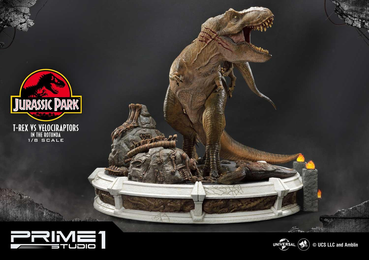 Jurassic Park - Tyrannosaurus Rex - Velociraptor - Diorama - Legacy Museum Collection (LMCJP-07S) - 1/8 - Bonus Version (Prime 1 Studio) photo 37