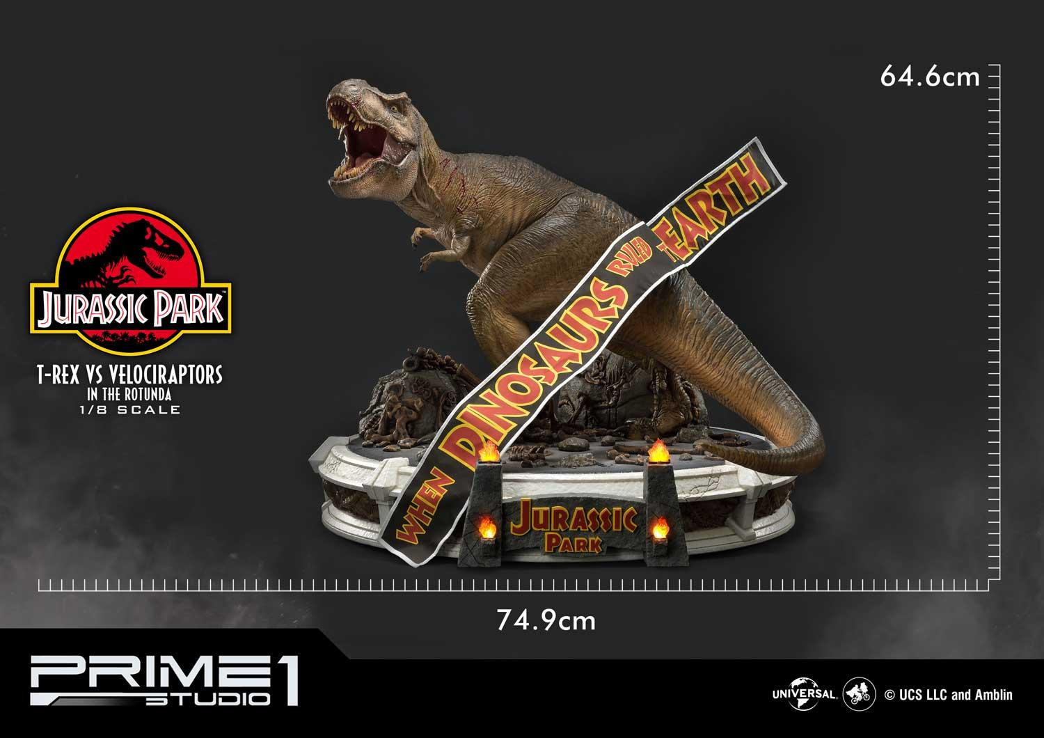 Jurassic Park - Tyrannosaurus Rex - Velociraptor - Diorama - Legacy Museum Collection (LMCJP-07S) - 1/8 - Bonus Version (Prime 1 Studio) photo 44