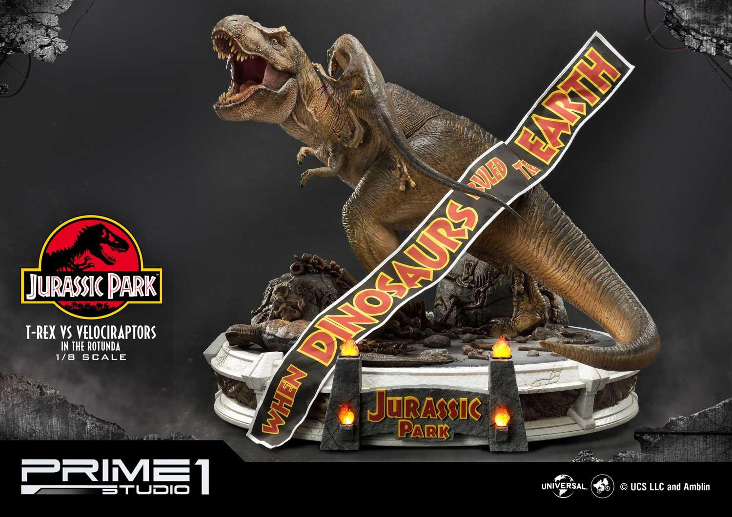 Jurassic Park - Tyrannosaurus Rex - Velociraptor - Diorama - Legacy Museum Collection (LMCJP-07S) - 1/8 - Bonus Version (Prime 1 Studio) photo 46