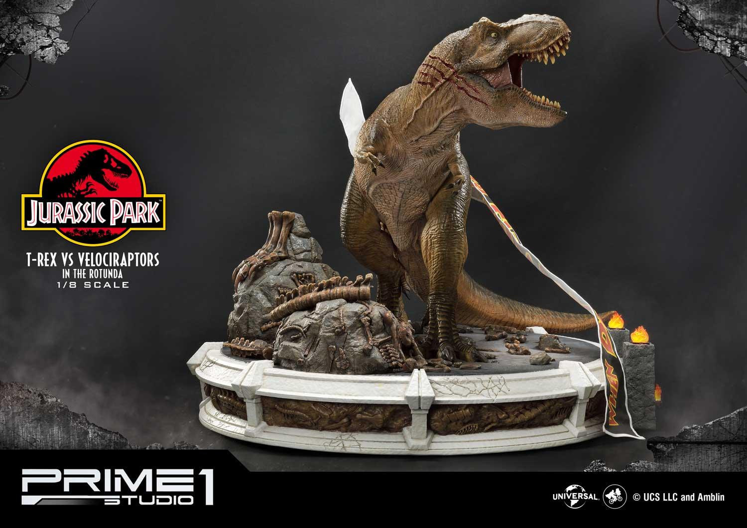 Jurassic Park - Tyrannosaurus Rex - Velociraptor - Diorama - Legacy Museum Collection (LMCJP-07S) - 1/8 - Bonus Version (Prime 1 Studio) photo 48
