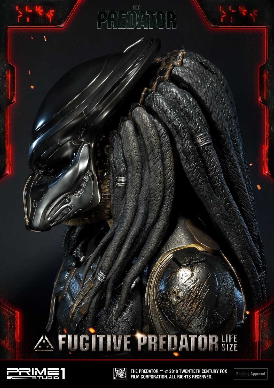 The Predator - Fugitive Predator - Bust - Life-Size Bust  (LSTPR-01DX) - 1/1 - DX Version (Prime 1 Studio) photo 4