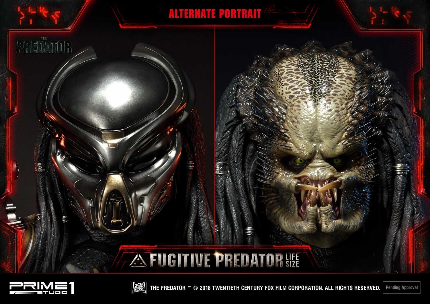 The Predator - Fugitive Predator - Bust - Life-Size Bust  (LSTPR-01DX) - 1/1 - DX Version (Prime 1 Studio) photo 16
