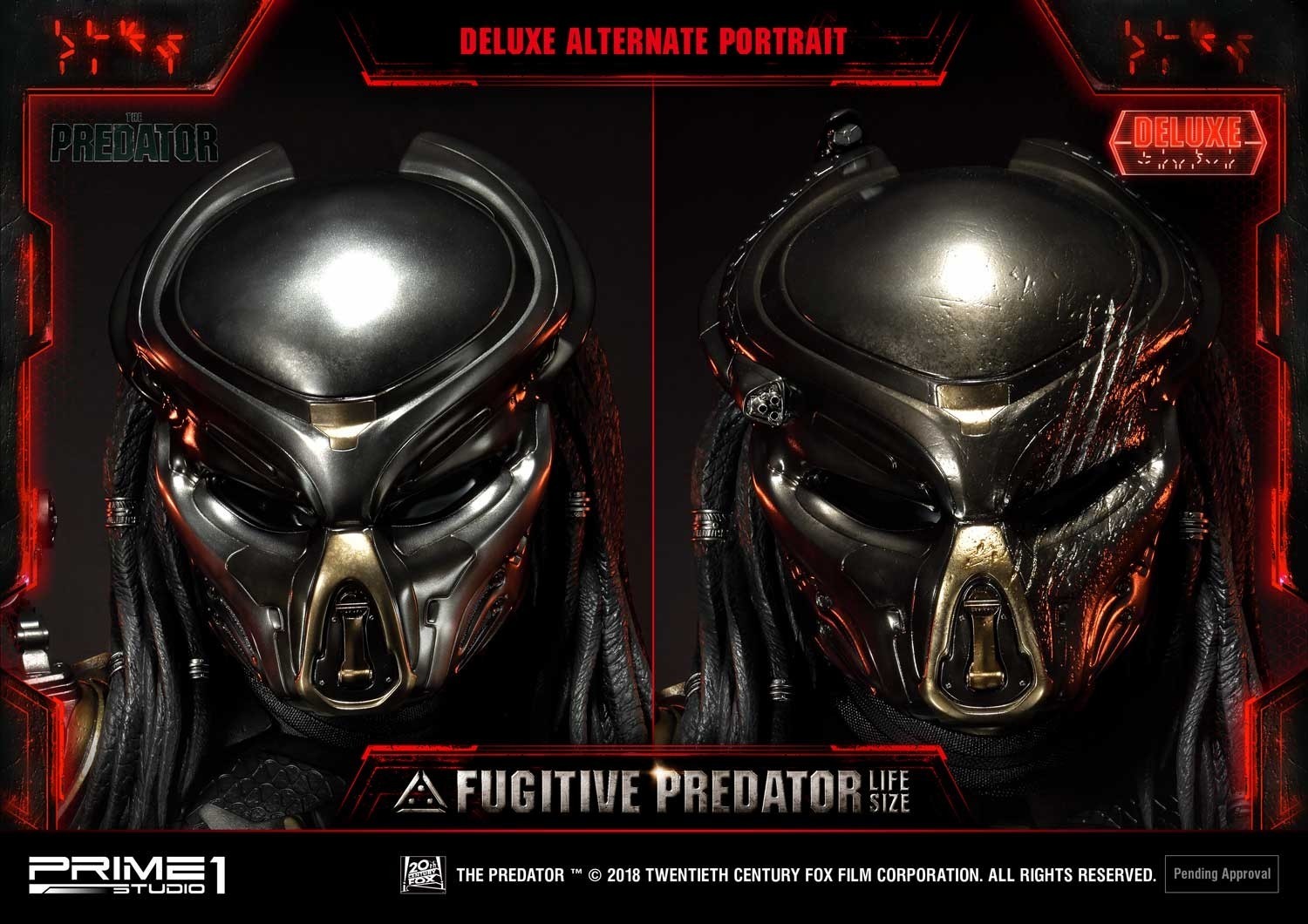 The Predator - Fugitive Predator - Bust - Life-Size Bust  (LSTPR-01DX) - 1/1 - DX Version (Prime 1 Studio) photo 25