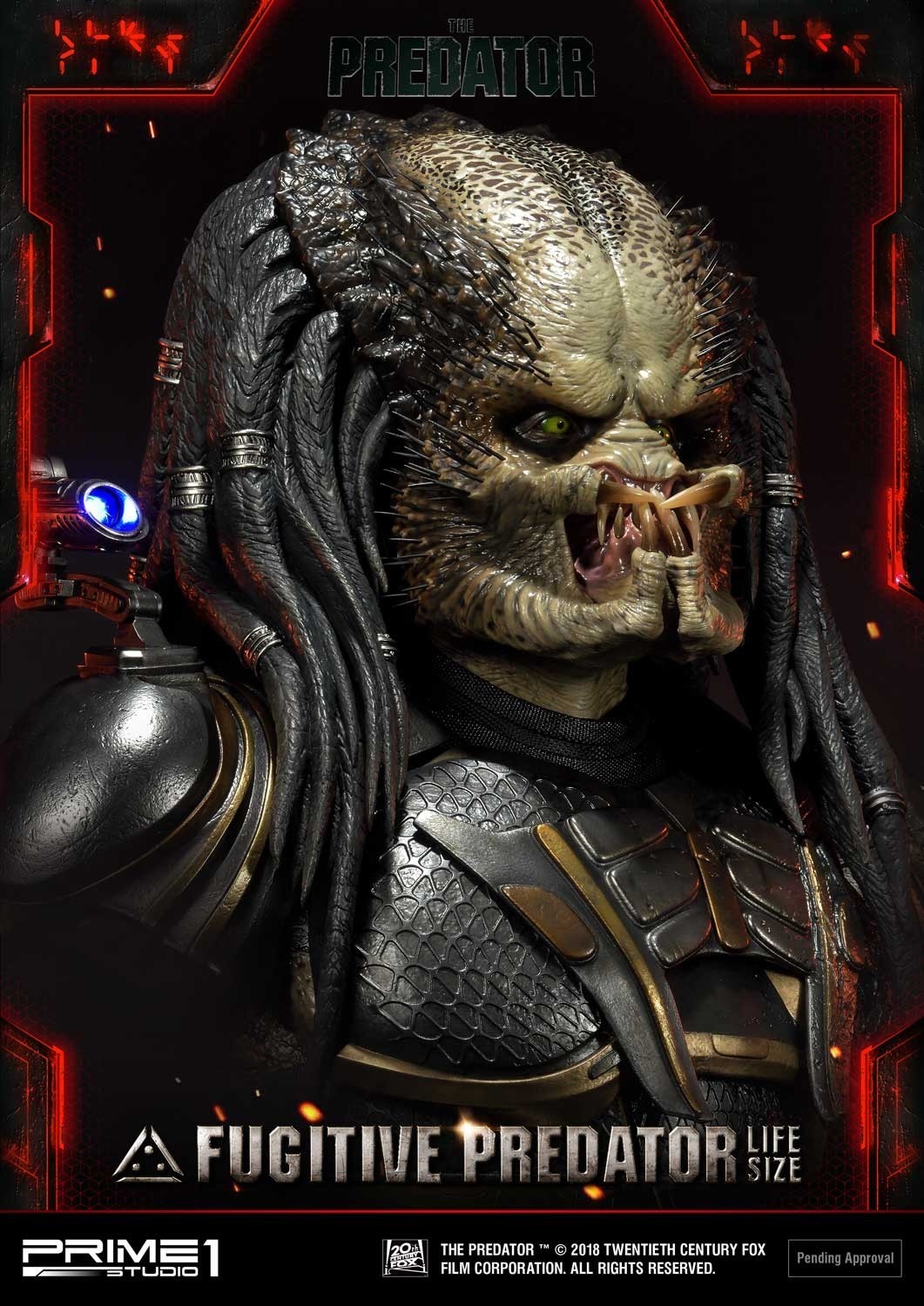 The Predator - Fugitive Predator - Bust - Life-Size Bust  (LSTPR-01DX) - 1/1 - DX Version (Prime 1 Studio) photo 27