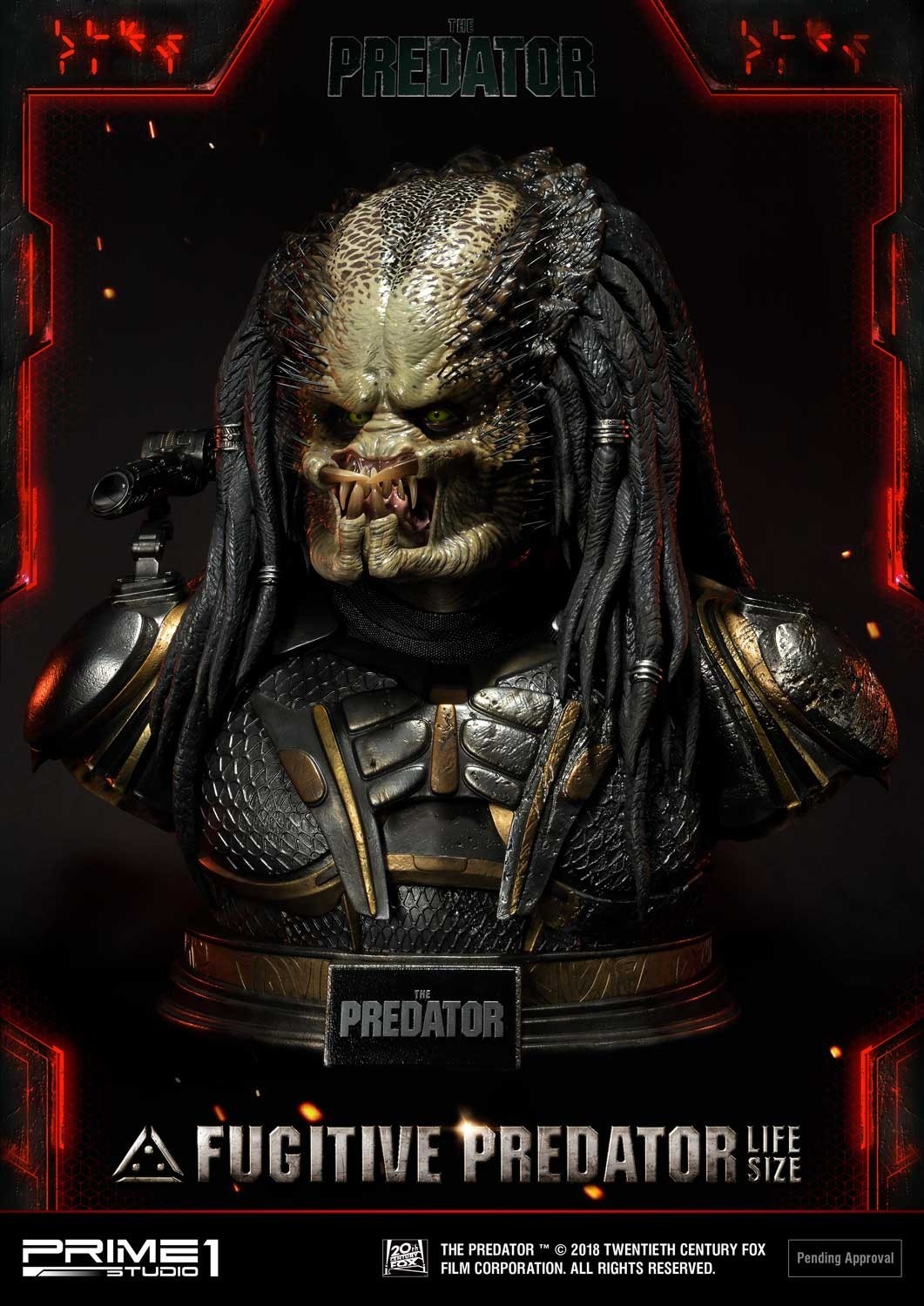 The Predator - Fugitive Predator - Bust - Life-Size Bust  (LSTPR-01DX) - 1/1 - DX Version (Prime 1 Studio) photo 29
