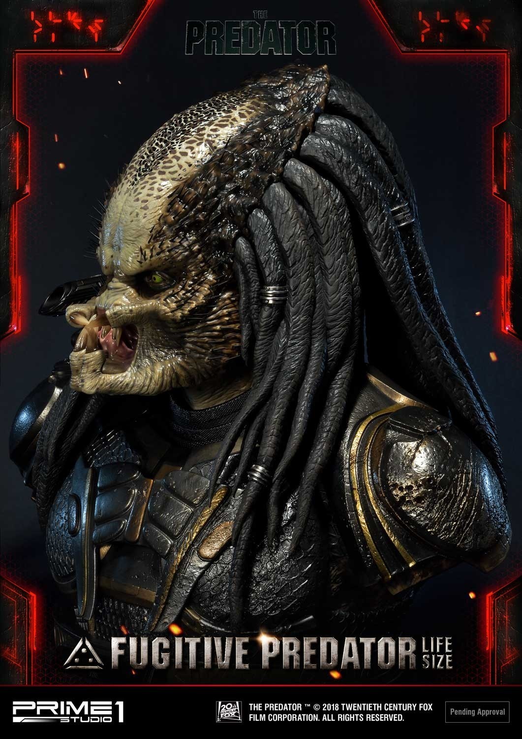 The Predator - Fugitive Predator - Bust - Life-Size Bust  (LSTPR-01DX) - 1/1 - DX Version (Prime 1 Studio) photo 32
