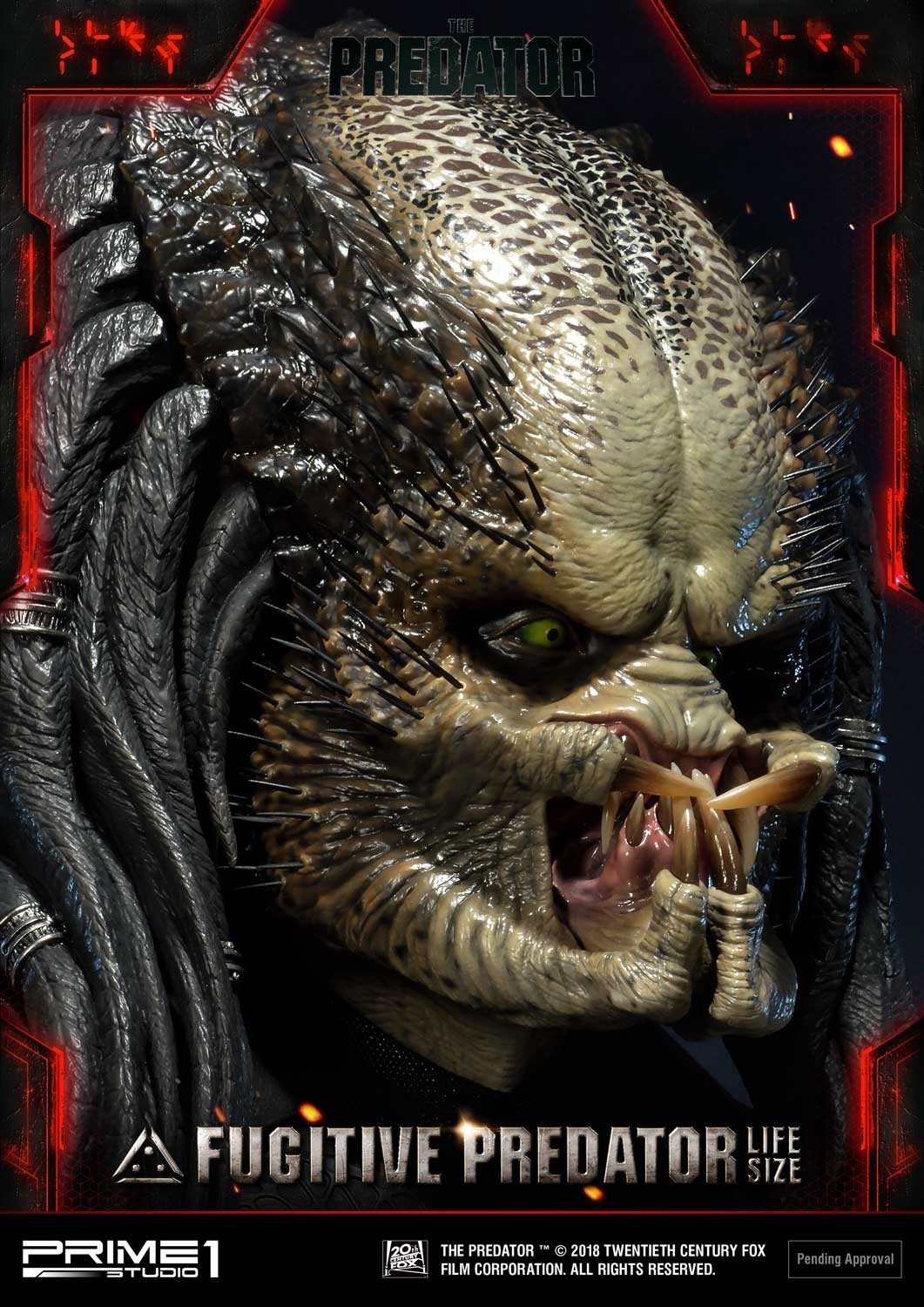 The Predator - Fugitive Predator - Bust - Life-Size Bust  (LSTPR-01DX) - 1/1 - DX Version (Prime 1 Studio) photo 35