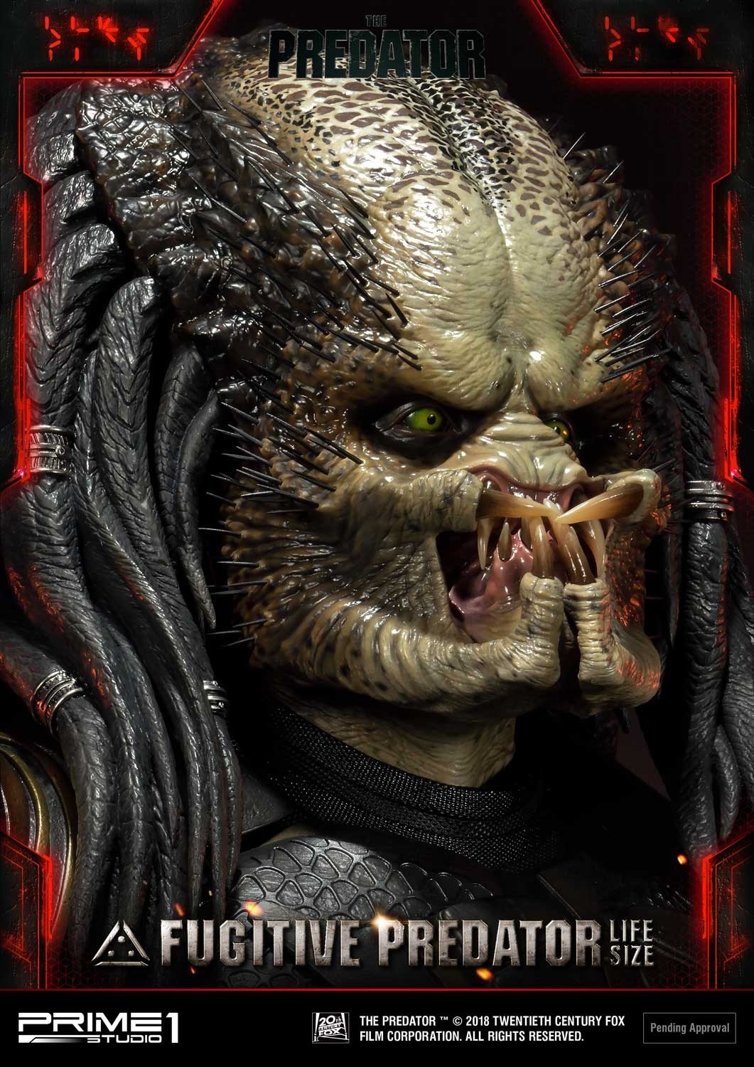 The Predator - Fugitive Predator - Bust - Life-Size Bust  (LSTPR-01DX) - 1/1 - DX Version (Prime 1 Studio) photo 36