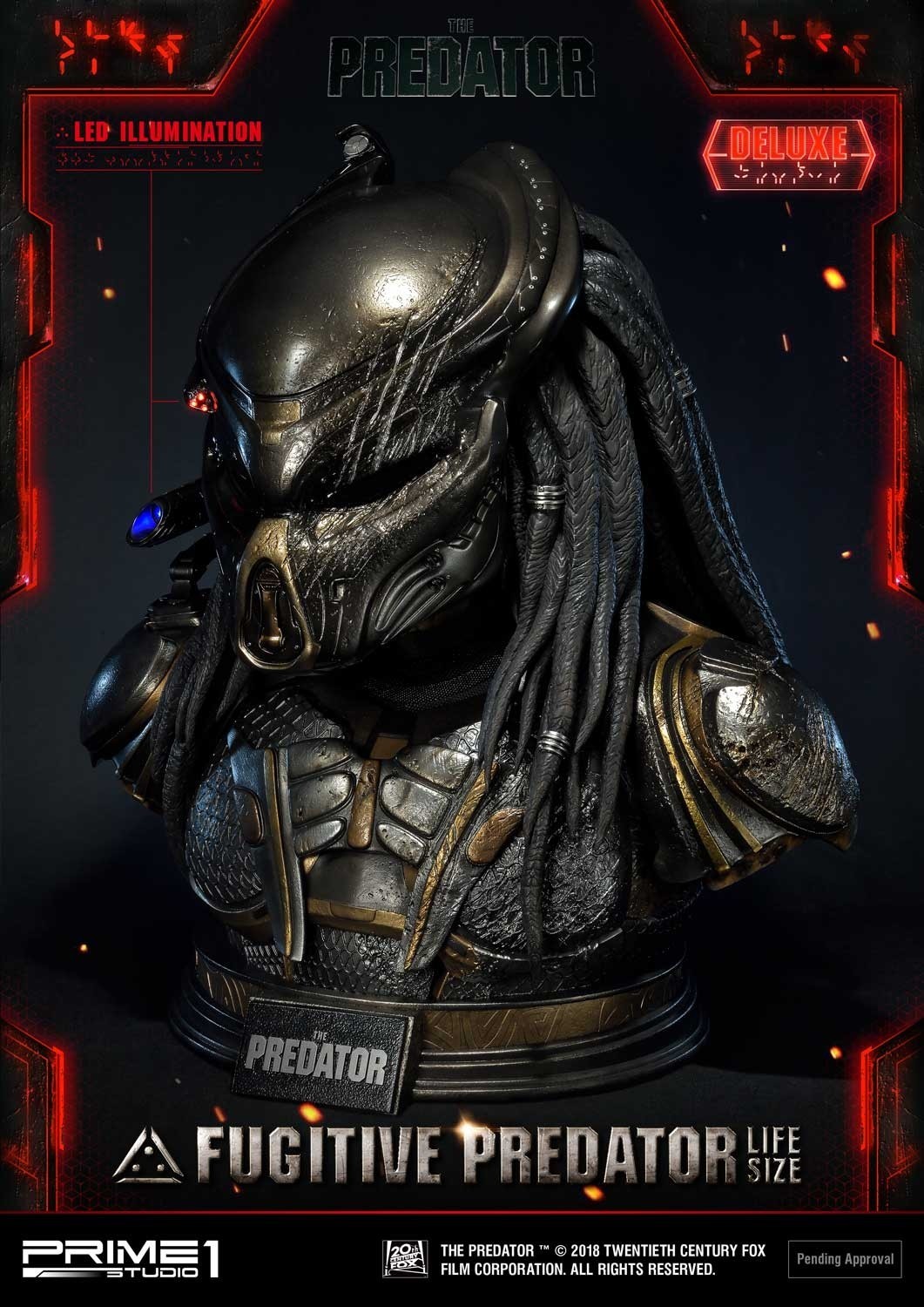 The Predator - Fugitive Predator - Bust - Life-Size Bust  (LSTPR-01DX) - 1/1 - DX Version (Prime 1 Studio) photo 42