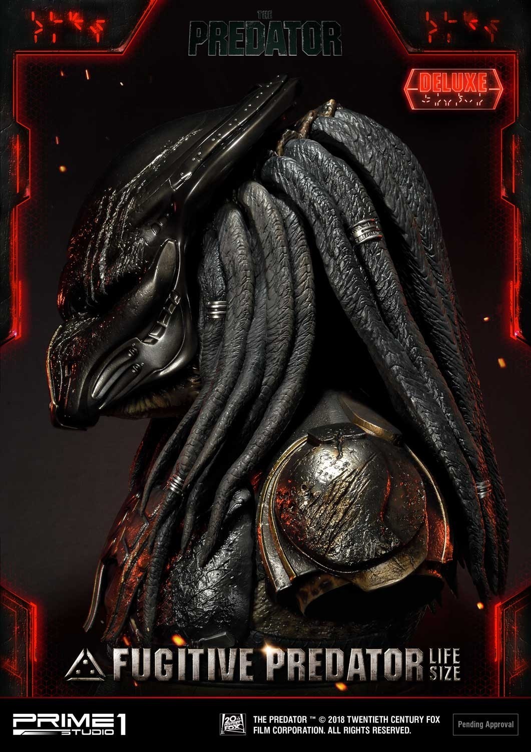 The Predator - Fugitive Predator - Bust - Life-Size Bust  (LSTPR-01DX) - 1/1 - DX Version (Prime 1 Studio) photo 43