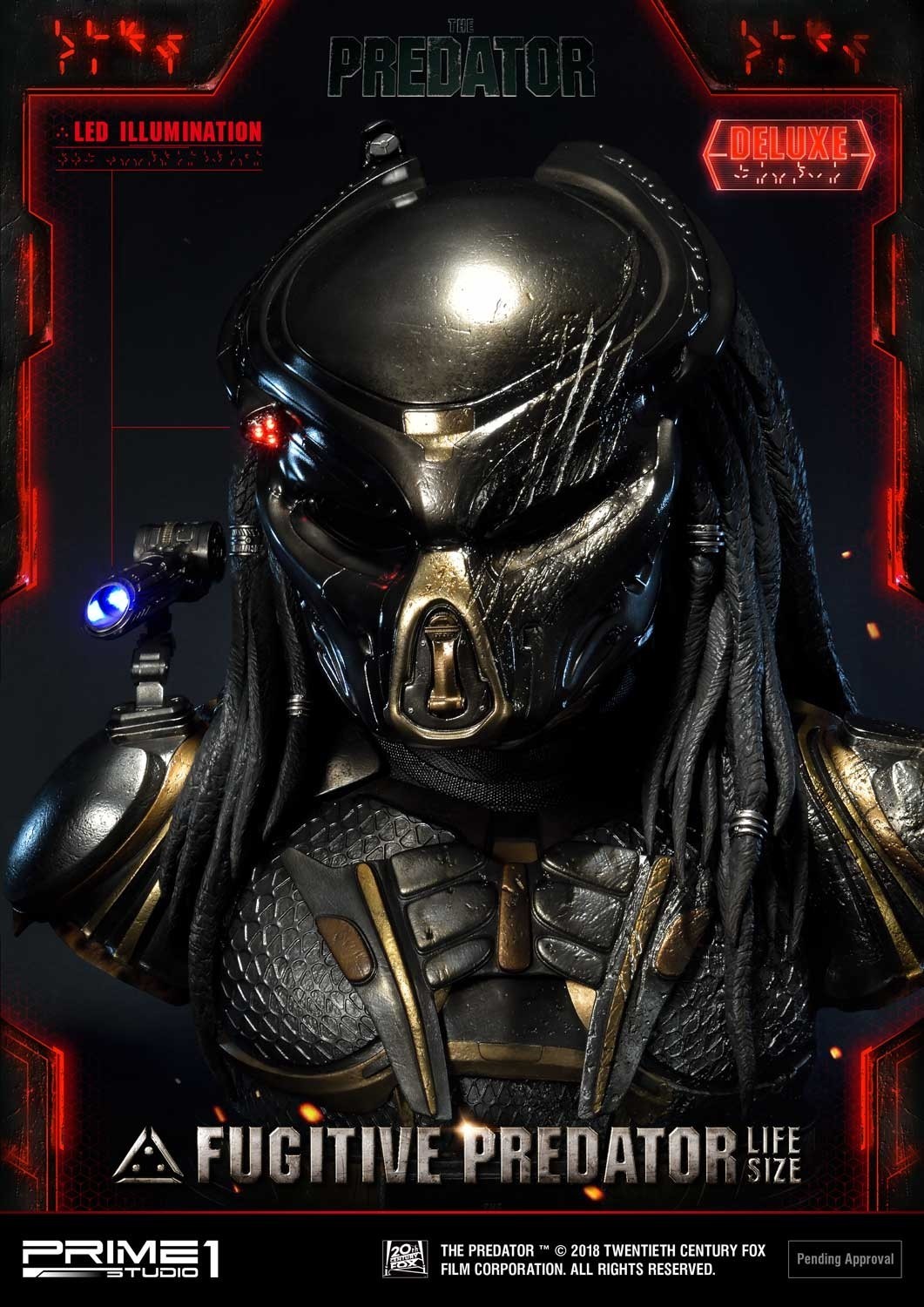 The Predator - Fugitive Predator - Bust - Life-Size Bust  (LSTPR-01DX) - 1/1 - DX Version (Prime 1 Studio) photo 54