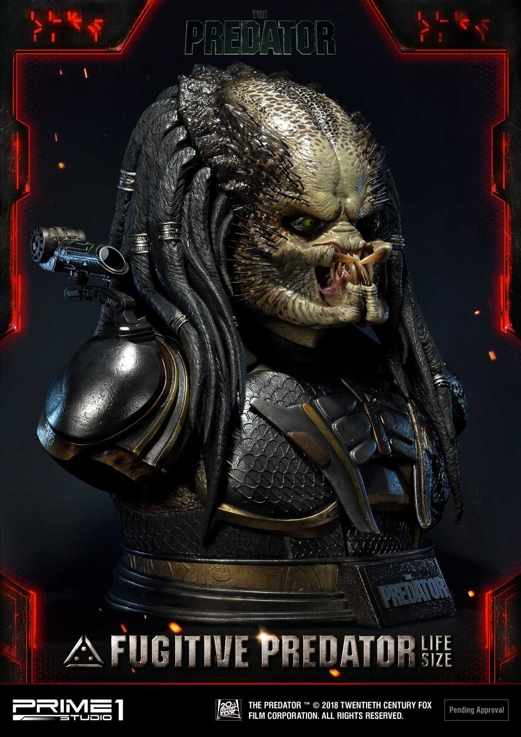 The Predator - Fugitive Predator - Bust - Life-Size Bust  (LSTPR-01DX) - 1/1 - DX Version (Prime 1 Studio) photo 55