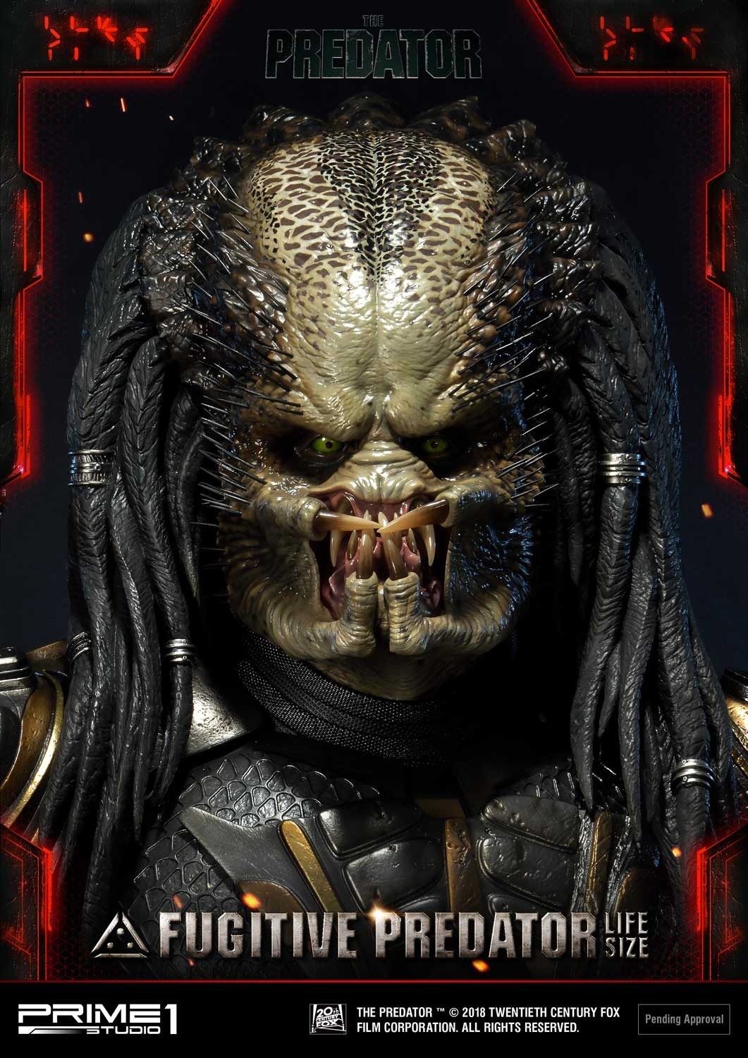 The Predator - Fugitive Predator - Bust - Life-Size Bust  (LSTPR-01DX) - 1/1 - DX Version (Prime 1 Studio) photo 57