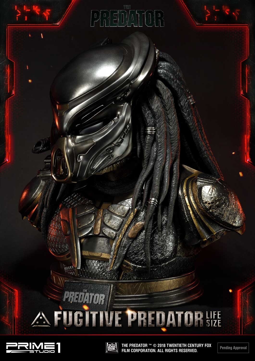 The Predator - Fugitive Predator - Bust - Life-Size Bust  (LSTPR-01DX) - 1/1 - DX Version (Prime 1 Studio) photo 58