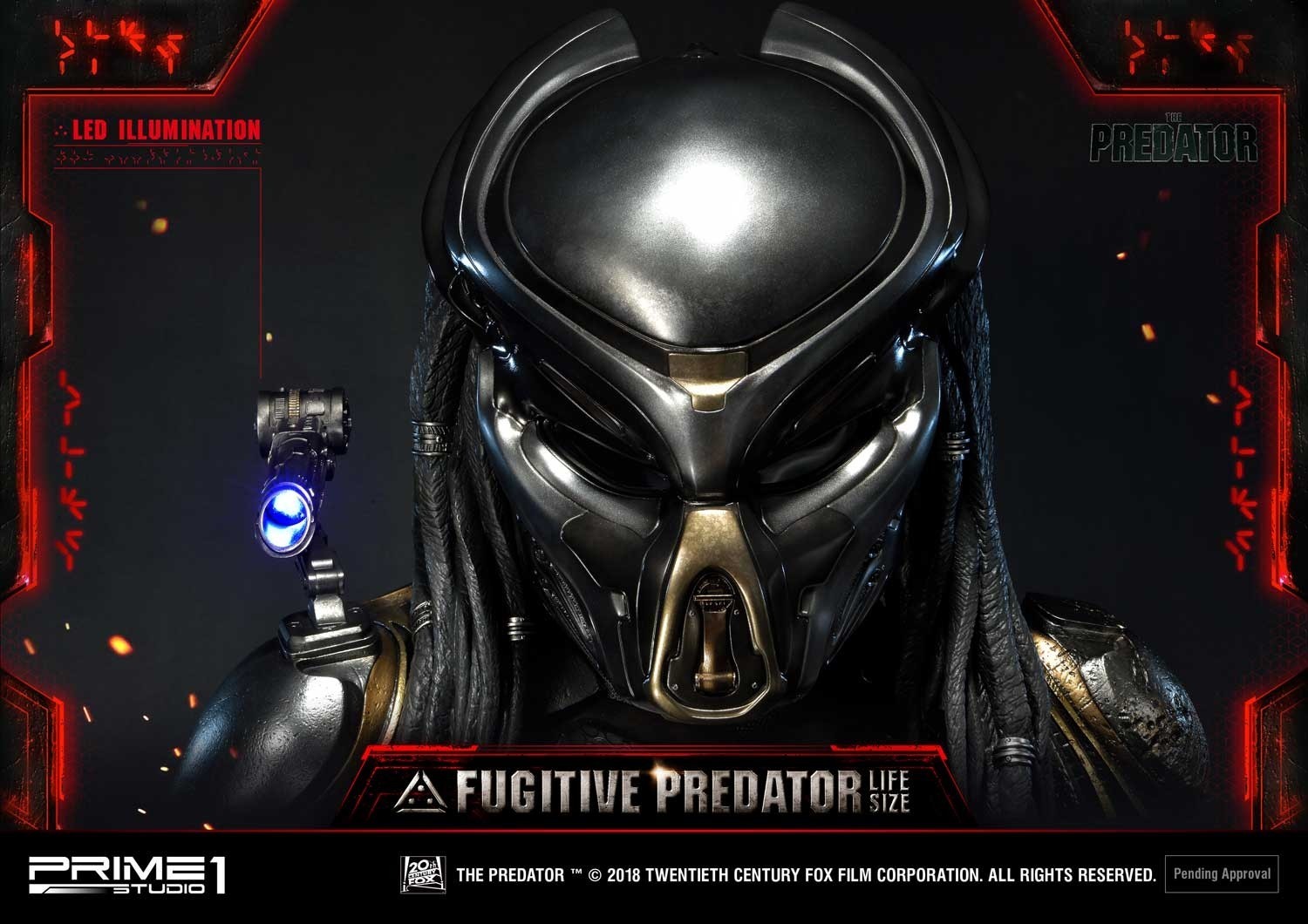 The Predator - Fugitive Predator - Bust - Life-Size Bust  (LSTPR-01DX) - 1/1 - DX Version (Prime 1 Studio) photo 60