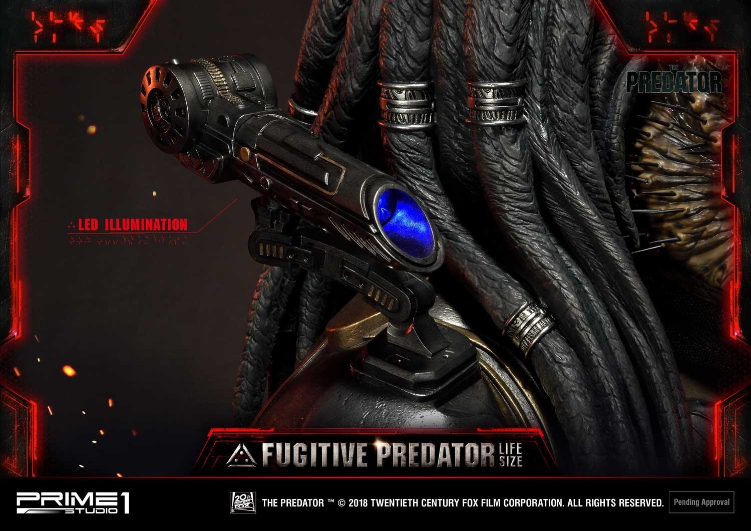 The Predator - Fugitive Predator - Bust - Life-Size Bust  (LSTPR-01DX) - 1/1 - DX Version (Prime 1 Studio) photo 61