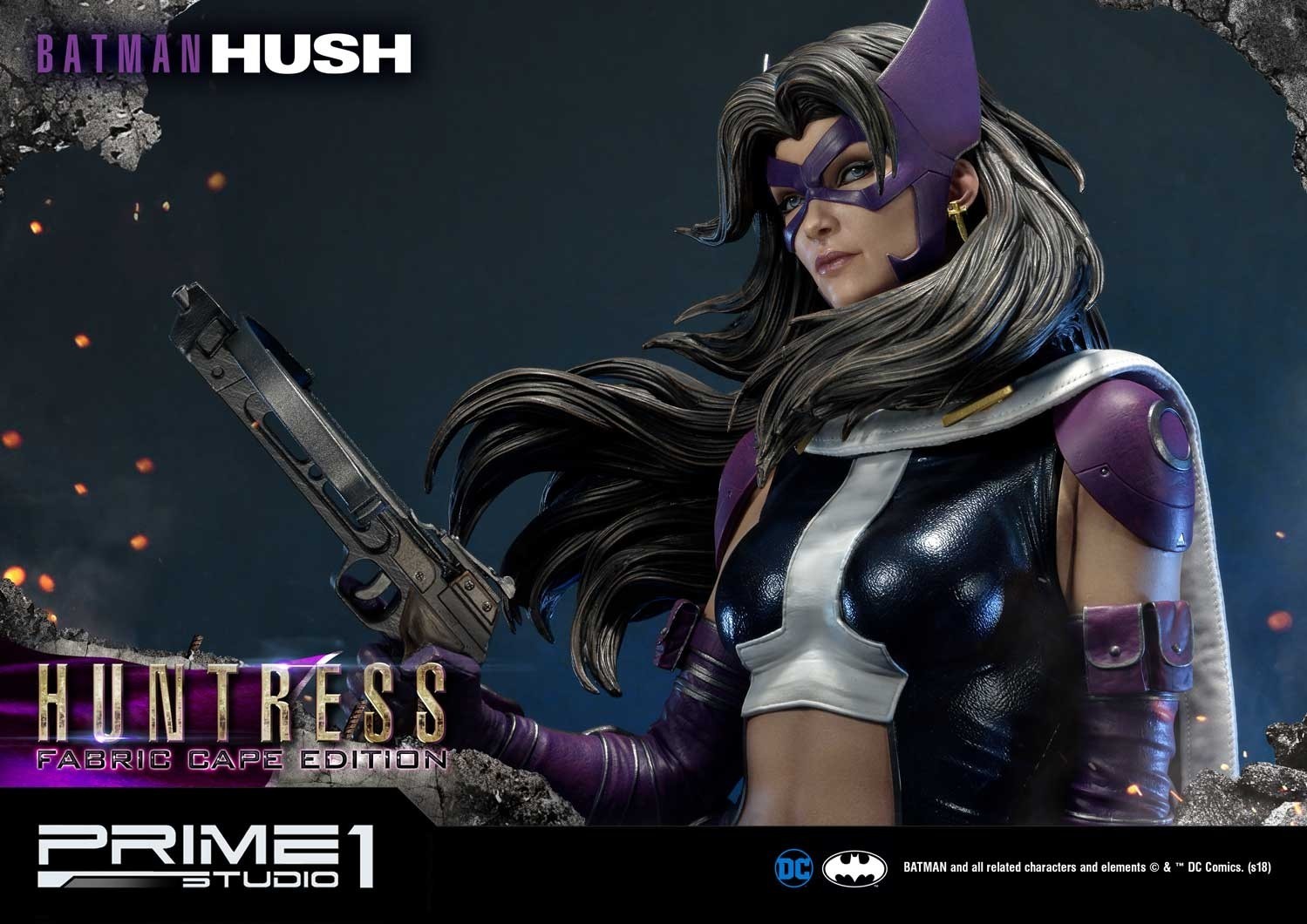 Batman: Hush - Huntress - Museum Masterline Series  (MMDCBH-04F) - 1/3 - Fabric Cape Edition (Prime 1 Studio) photo 4