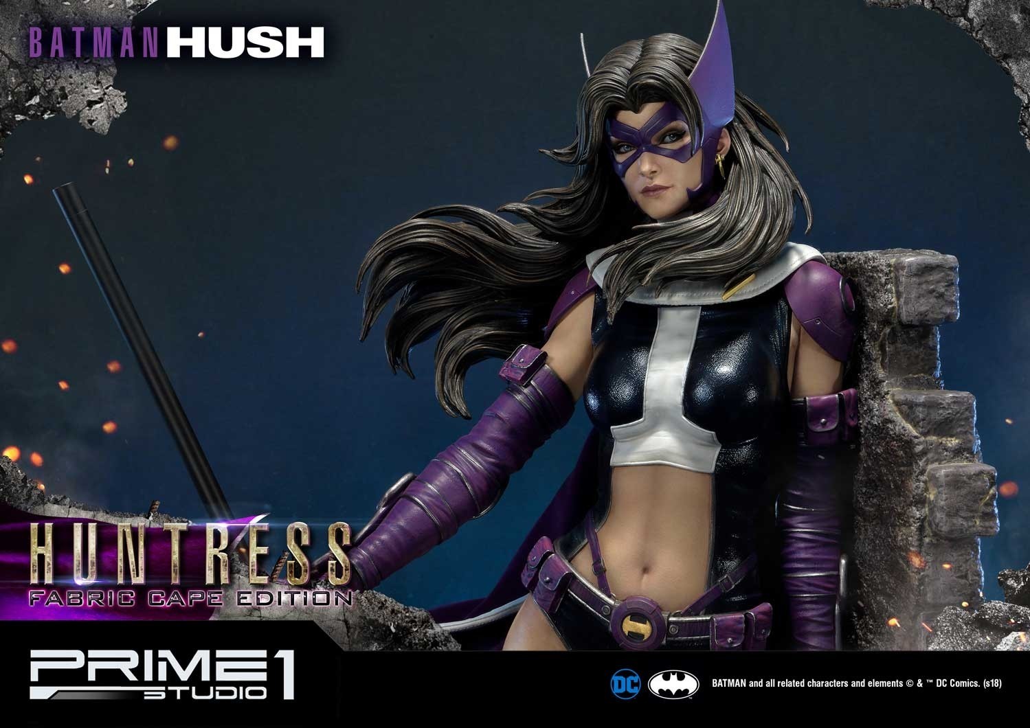 Batman: Hush - Huntress - Museum Masterline Series  (MMDCBH-04F) - 1/3 - Fabric Cape Edition (Prime 1 Studio) photo 11