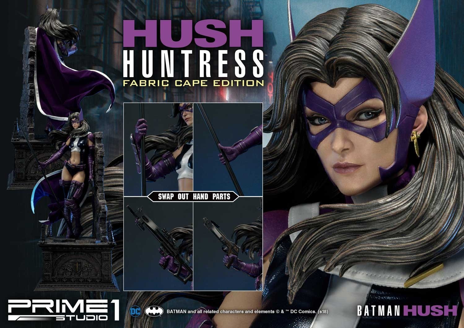 Batman: Hush - Huntress - Museum Masterline Series  (MMDCBH-04F) - 1/3 - Fabric Cape Edition (Prime 1 Studio) photo 12