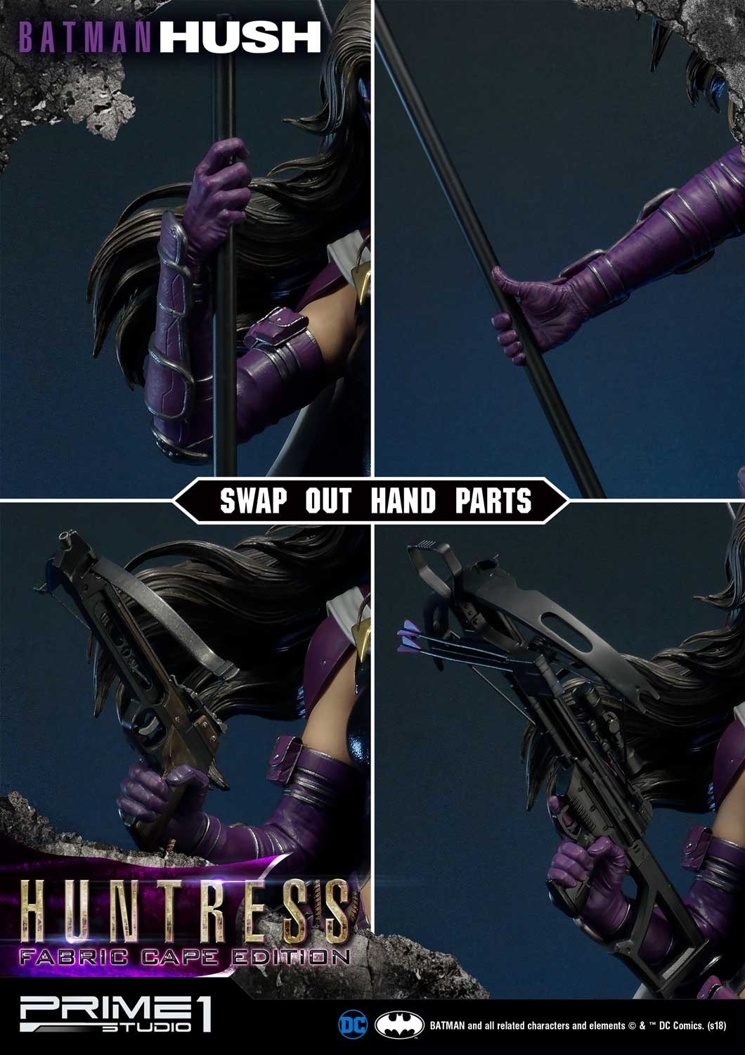 Batman: Hush - Huntress - Museum Masterline Series  (MMDCBH-04F) - 1/3 - Fabric Cape Edition (Prime 1 Studio) photo 20