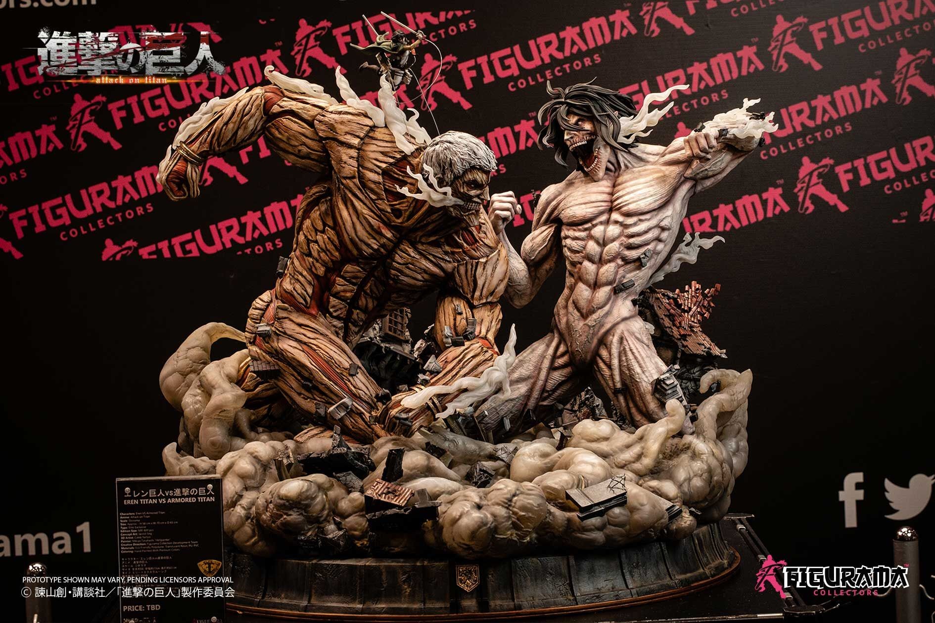 Shingeki no Kyojin - Eren Kyojin - Mikasa Ackerman - Yoroi no Kyojin - Elite Exclusive Statue (Figurama Collectors) photo 2