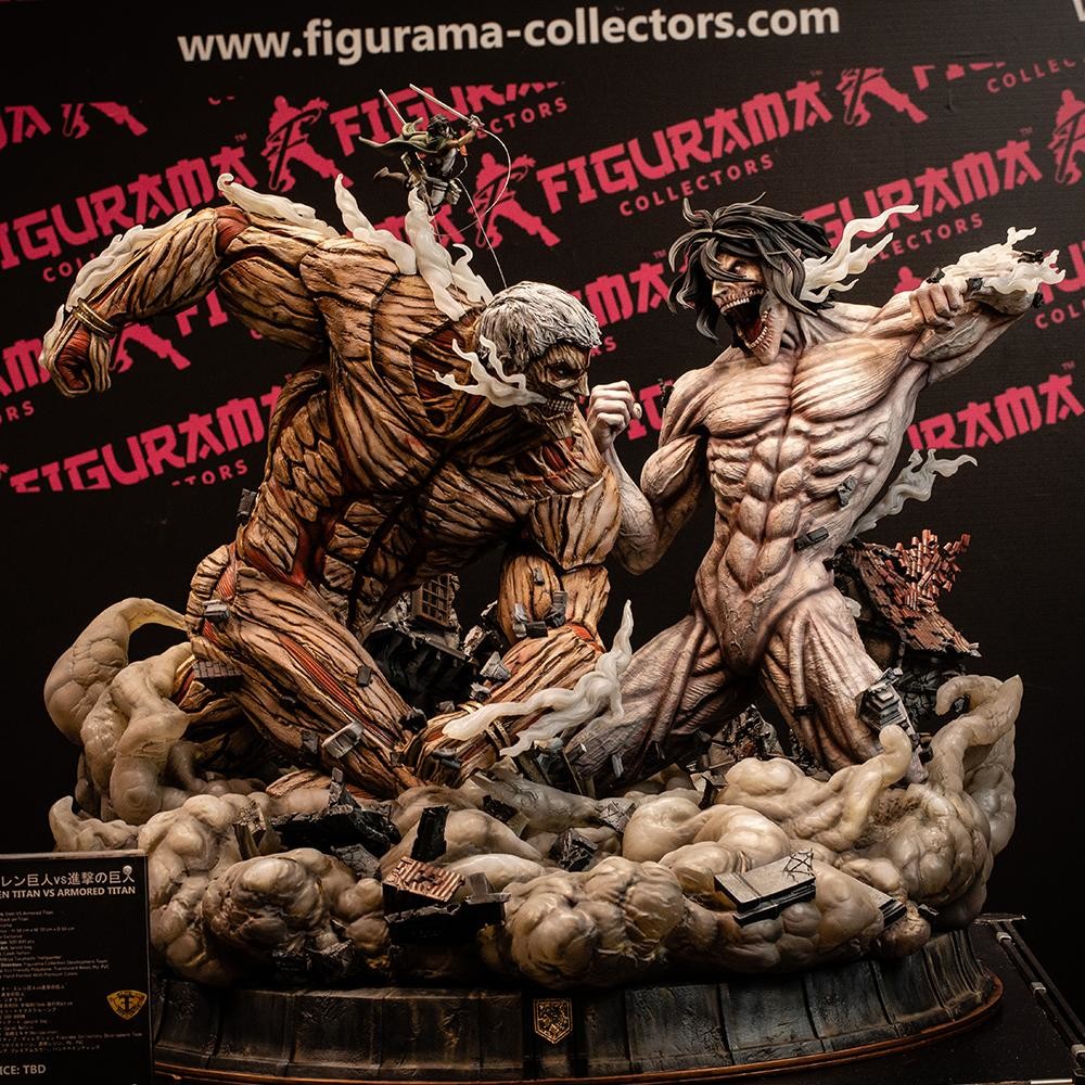 Shingeki no Kyojin - Eren Kyojin - Mikasa Ackerman - Yoroi no Kyojin - Elite Exclusive Statue (Figurama Collectors) photo 7
