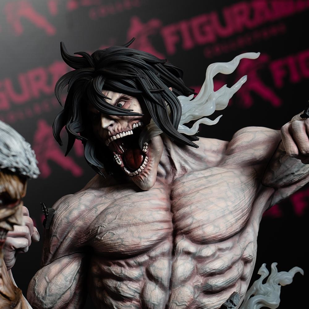 Shingeki no Kyojin - Eren Kyojin - Mikasa Ackerman - Yoroi no Kyojin - Elite Exclusive Statue (Figurama Collectors) photo 10