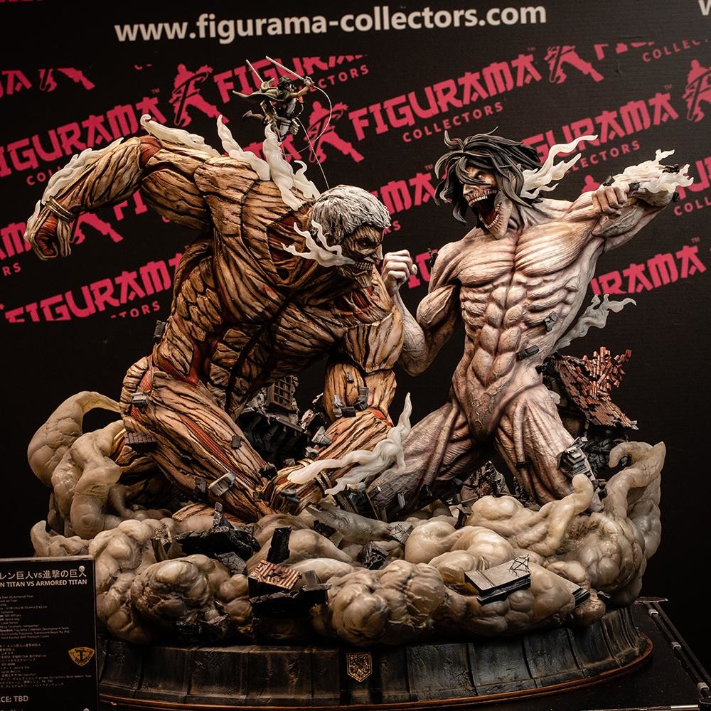 Shingeki no Kyojin - Eren Kyojin - Mikasa Ackerman - Yoroi no Kyojin - Elite Exclusive Statue (Figurama Collectors) photo 11