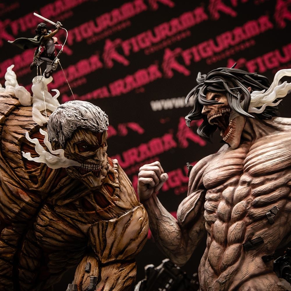Shingeki no Kyojin - Eren Kyojin - Mikasa Ackerman - Yoroi no Kyojin - Elite Exclusive Statue (Figurama Collectors) photo 13
