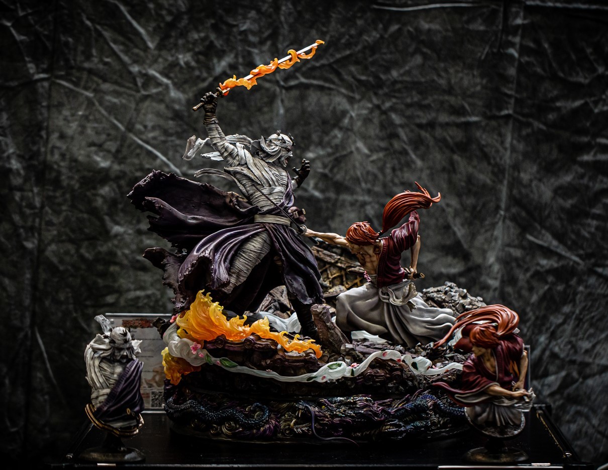 Rurouni Kenshin - Himura Kenshin - Shishio Makoto - Diorama - Elite Exclusive Statue - 1/6 - 25th Anniversary Edition (Figurama Collectors)