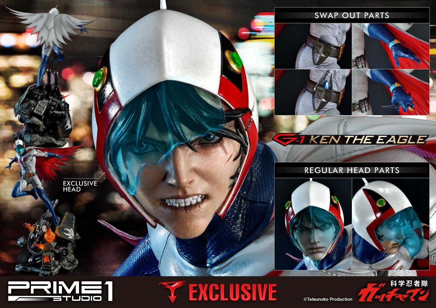 Kagaku Ninjatai Gatchaman - Oowashi no Ken - Premium Masterline  (PMGM-01) - 1/4 (Prime 1 Studio) photo 28
