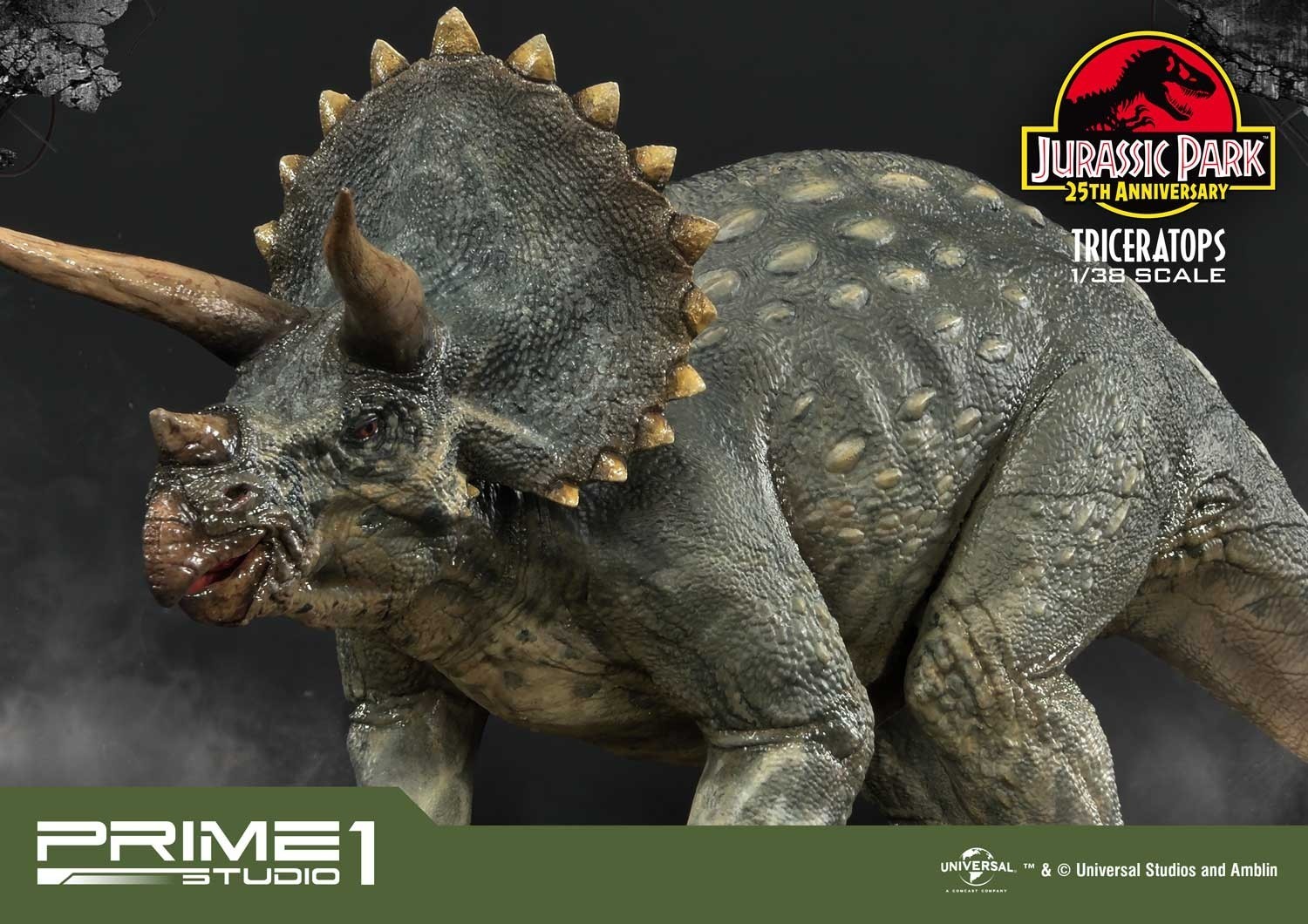 Jurassic Park - Triceratops - Prime Collectible Figures (PCFJP-02) - 1/38 (Prime 1 Studio) photo 33