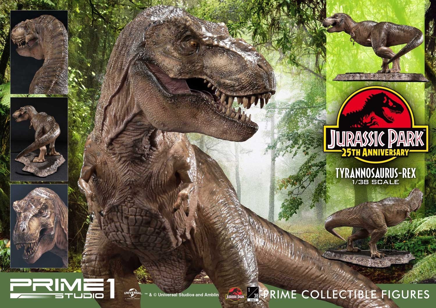 Jurassic Park - Tyrannosaurus Rex - Prime Collectible Figures  (PCFJP-01) - 1/38 (Prime 1 Studio) photo 7