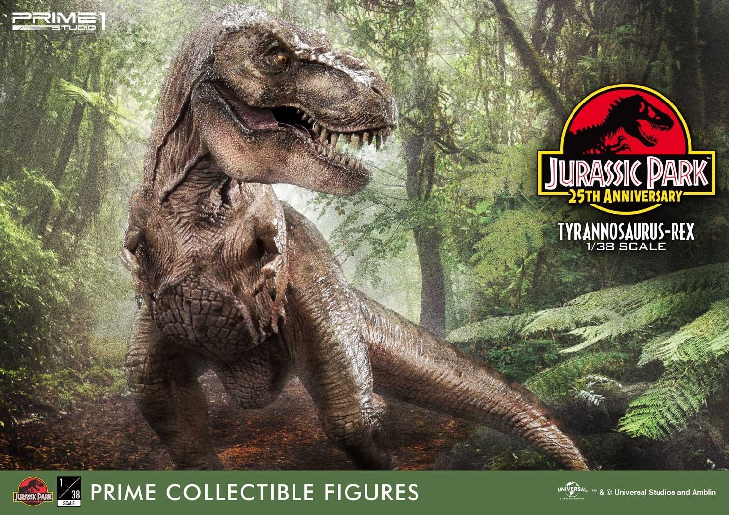 Jurassic Park - Tyrannosaurus Rex - Prime Collectible Figures  (PCFJP-01) - 1/38 (Prime 1 Studio) photo 25