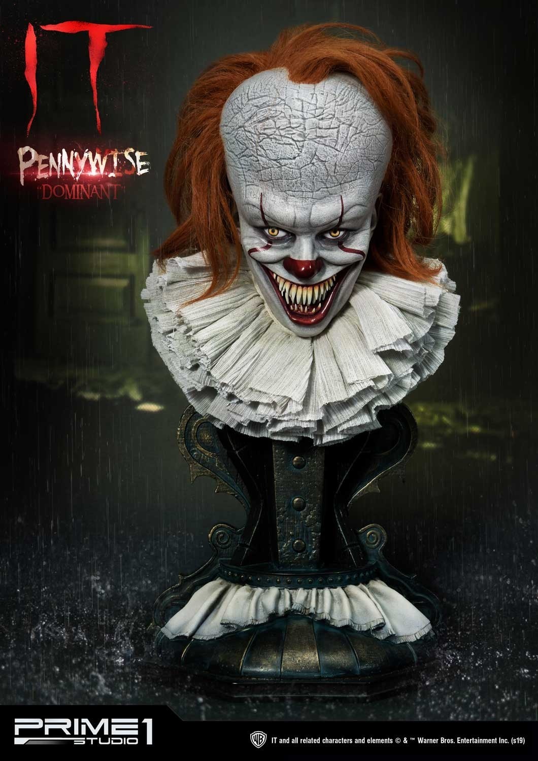 It (2017) - Pennywise - Bust - High Definition Bust (HDBIT-02) - 1/2 - Dominant (Prime 1 Studio) photo 11