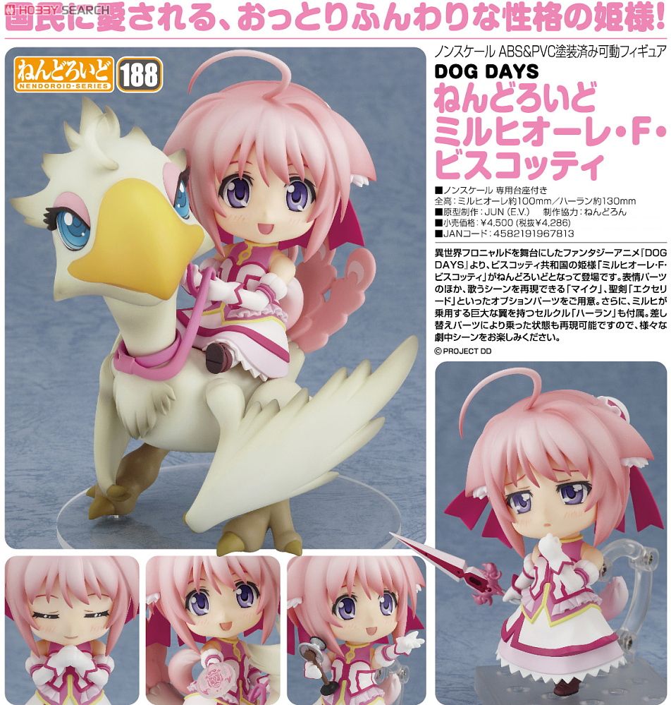 Dog Days - Harlan - Millhiore F. Biscotti - Nendoroid (#188) (Good Smile Company) photo 7