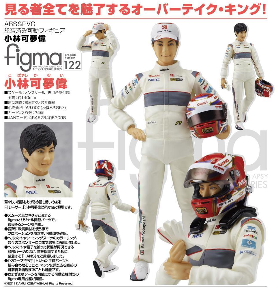 Formula 1 - Kobayashi Kamui - Figma  (#122) (Max Factory) photo 3