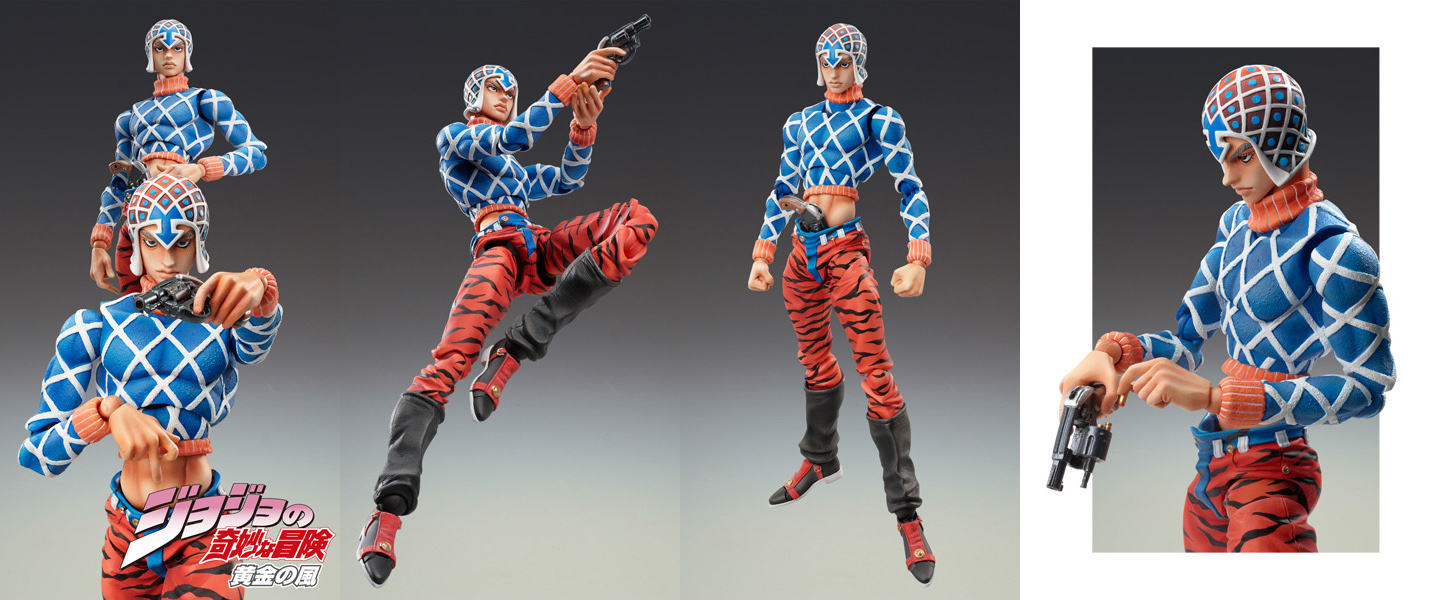 Jojo no Kimyou na Bouken - Ougon no Kaze - Guido Mista - Sex Pistols - Super Action Statue (#34) (Medicos Entertainment) photo 3