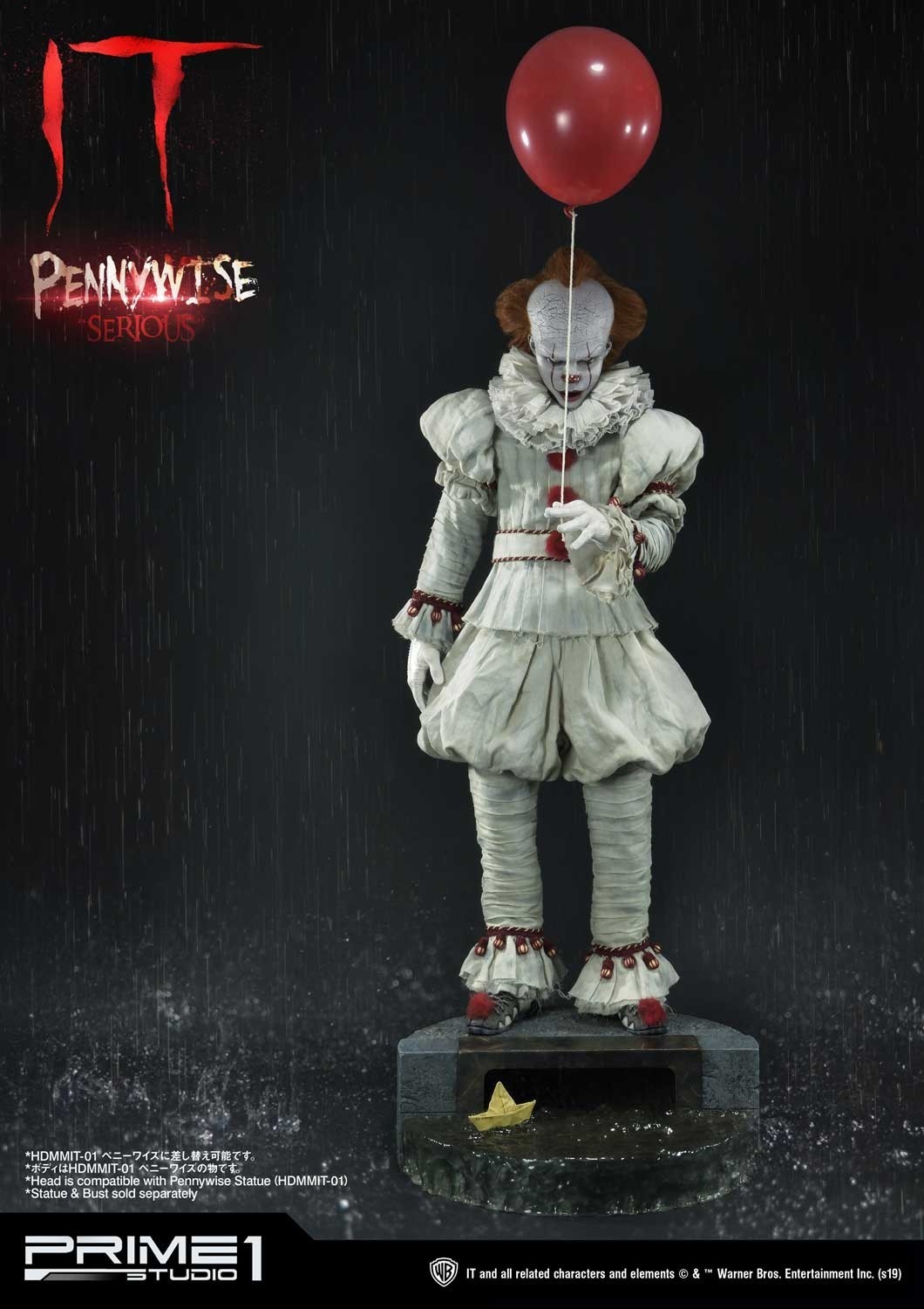 It (2017) - Pennywise - Bust - High Definition Bust (HDBIT-01) - 1/2 - Serious (Prime 1 Studio) photo 5