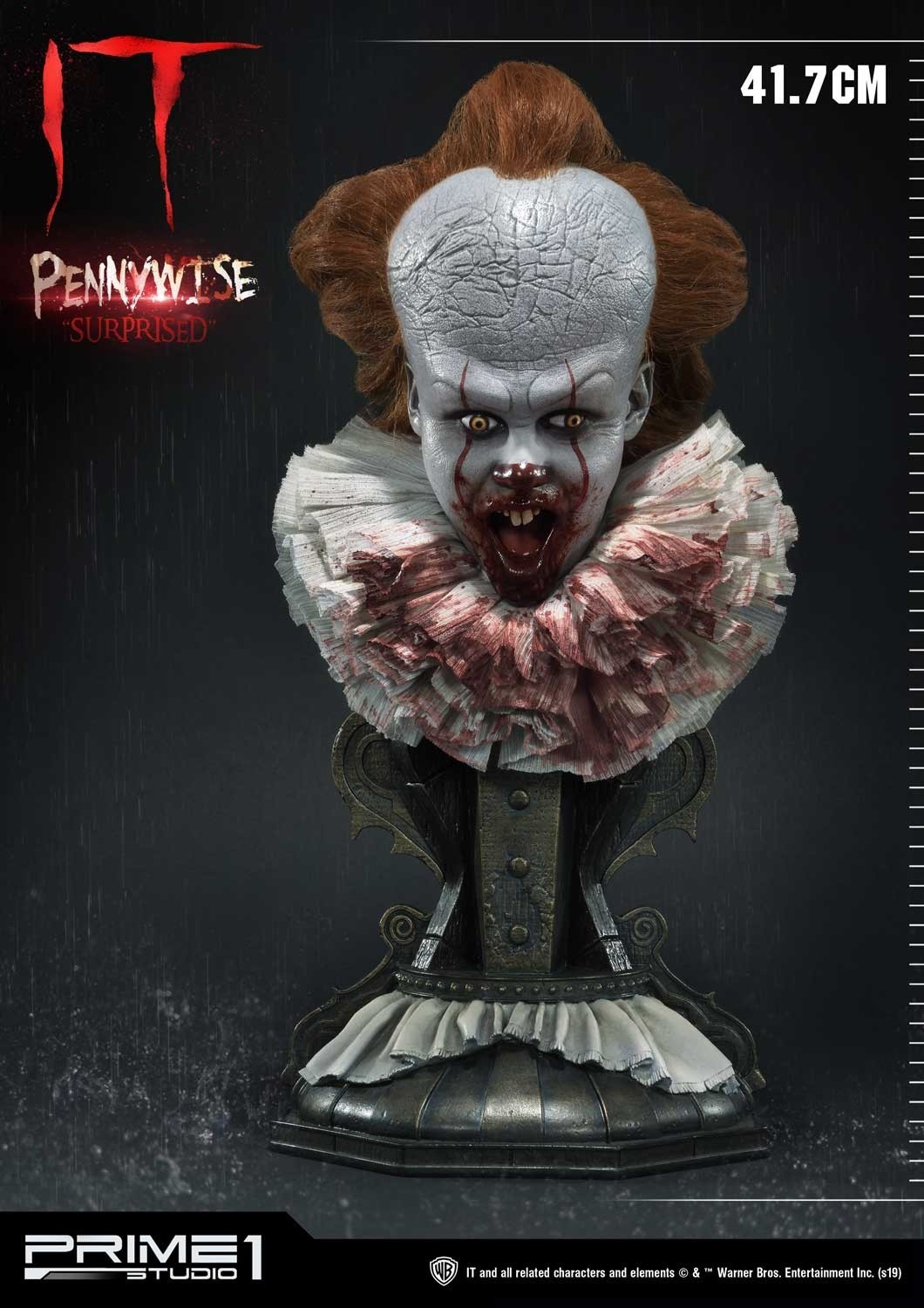 It (2017) - Pennywise - Bust - High Definition Bust (HDBIT-03) - 1/2 - Surprised (Prime 1 Studio) photo 12