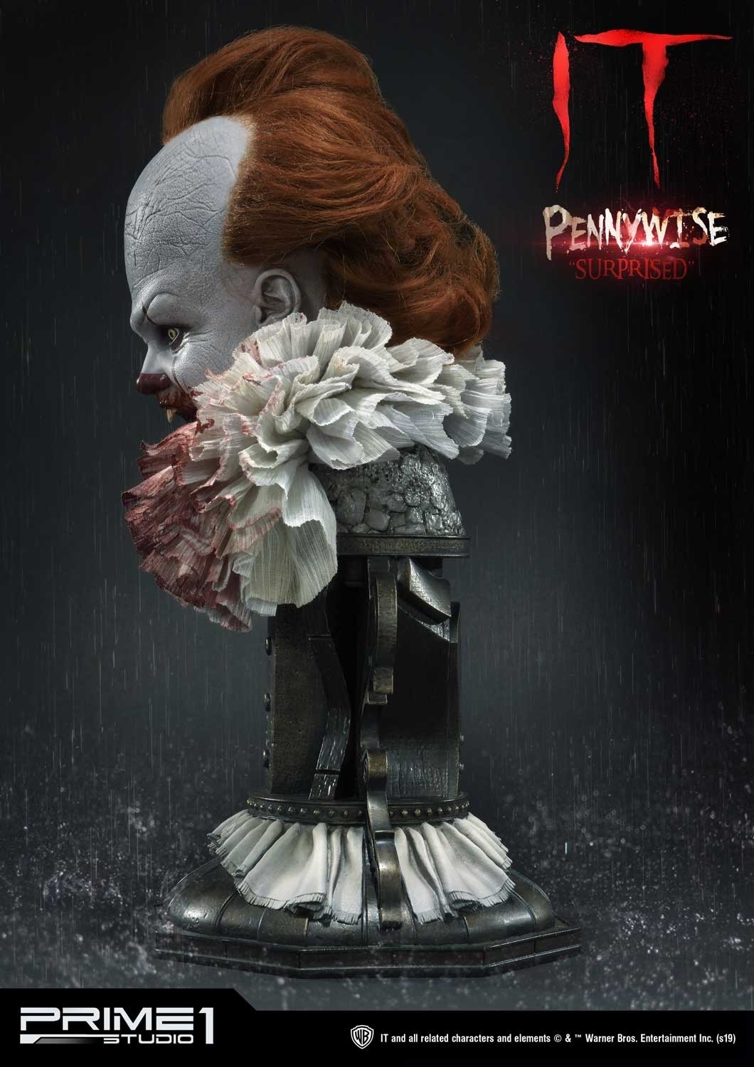 It (2017) - Pennywise - Bust - High Definition Bust (HDBIT-03) - 1/2 - Surprised (Prime 1 Studio) photo 15