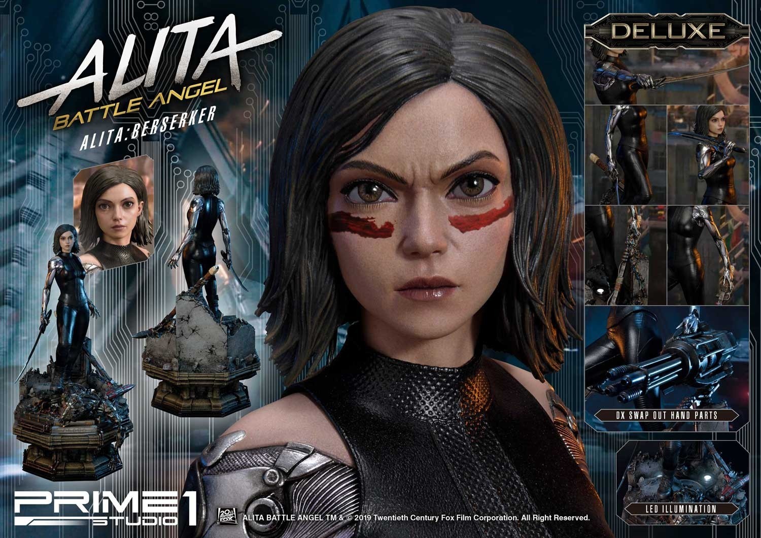 Alita: Battle Angel - Alita - Premium Masterline  (PMABA-01DX) - 1/4 - Berserker, DX Version (Prime 1 Studio) photo 3