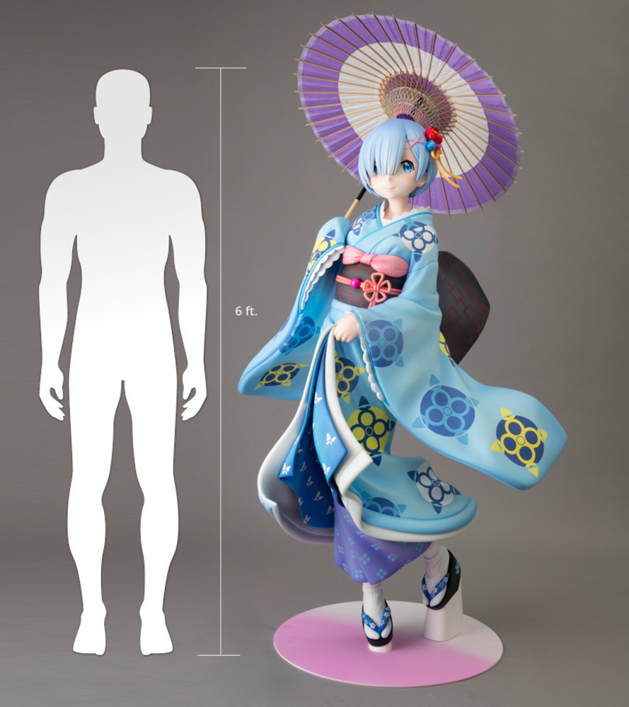 Re:Zero kara Hajimeru Isekai Seikatsu - Rem - KDcolle - 1/1 - Ukiyo-e ver. (Figurex, Kadokawa) photo 5