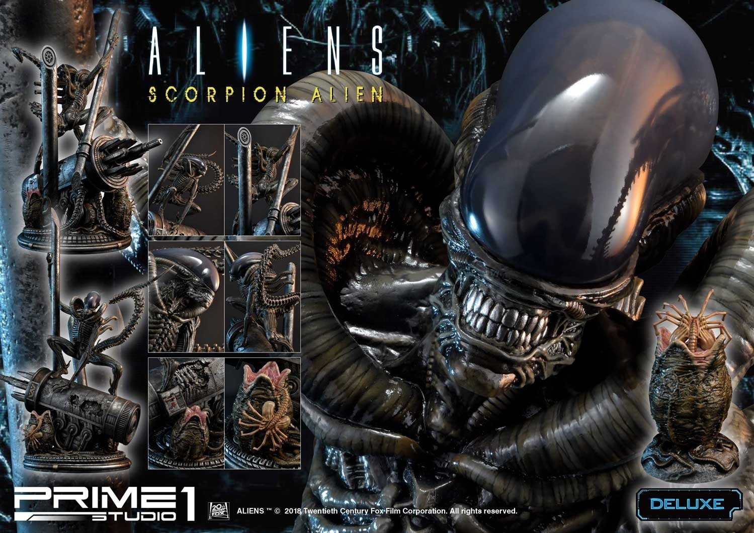 Aliens: Incubation - Alien Warrior - Facehugger - Premium Masterline  (PMDHAL-01DX) - 1/4 (Prime 1 Studio) photo 21