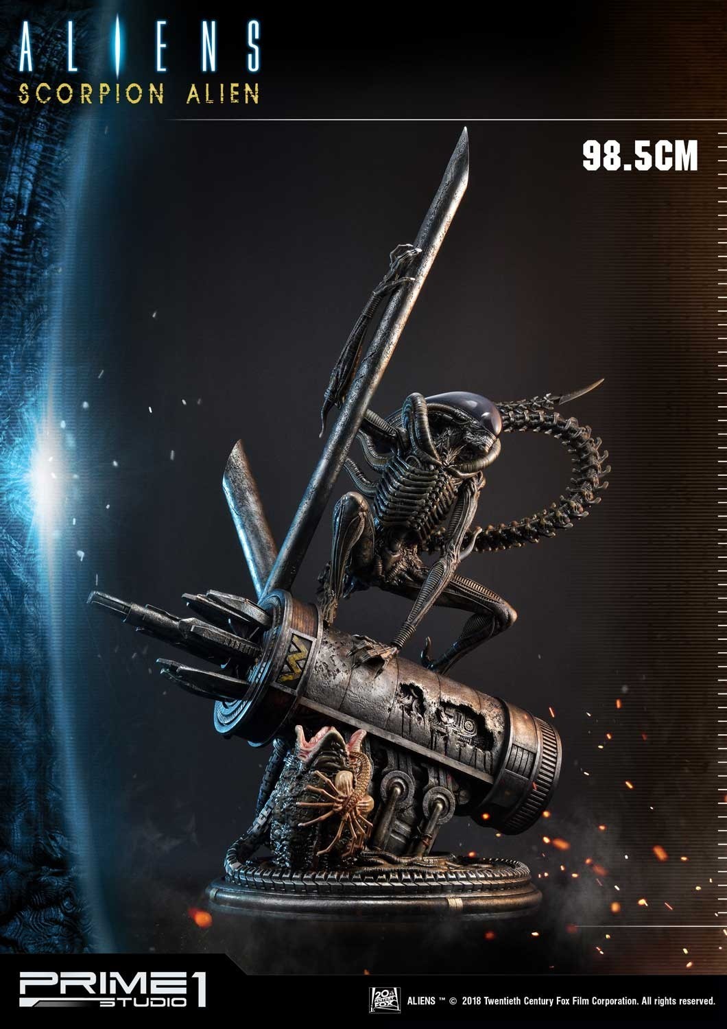 Aliens: Incubation - Alien Warrior - Facehugger - Premium Masterline  (PMDHAL-01DX) - 1/4 (Prime 1 Studio) photo 24