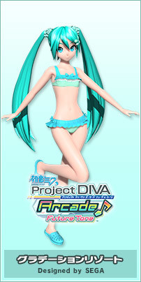 Hatsune Miku -Project DIVA- Arcade Future Tone - Hatsune Miku - SPM Figure - Gradient Resort (SEGA) photo 5