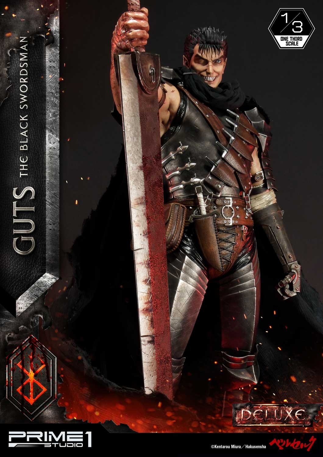 Berserk - Guts - Puck - Museum Masterline Series  (MMBR-01DX) - 1/3 - The Black Swordsman, DX Version (Prime 1 Studio) photo 3
