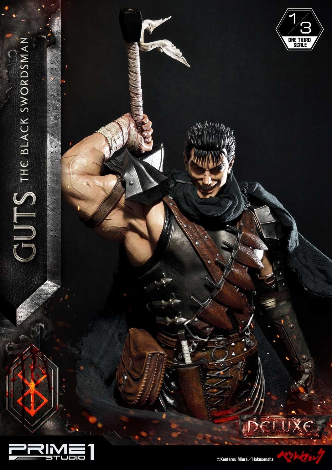 Berserk - Guts - Puck - Museum Masterline Series  (MMBR-01DX) - 1/3 - The Black Swordsman, DX Version (Prime 1 Studio) photo 6