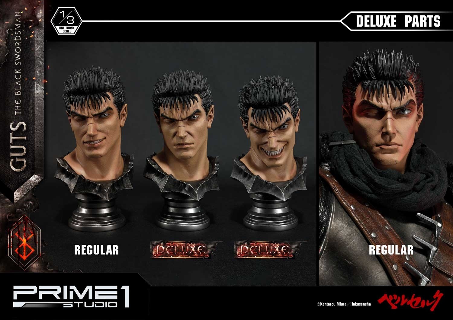 Berserk - Guts - Puck - Museum Masterline Series  (MMBR-01DX) - 1/3 - The Black Swordsman, DX Version (Prime 1 Studio) photo 38
